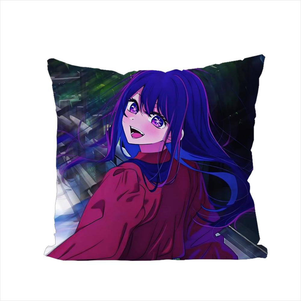 Hoshimachi Suisei Pillow Case For Car Sofa Decorative Home Doublesided Print Plush Square Throw Pillow Cushion Cover