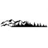 1 Pcs Universal Vinyl Trees Mountain Forest Graphic Stickers Car Emblem Graphic Emblem Sticker Body Window Bumper Decals for RV Caravan Truck