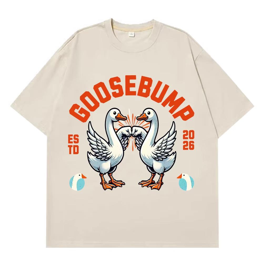 Funny Silly Goose Meme TShirt Men Women Hiphop Vintage Tshirt Shortsleeved Top Pure Cotton Hip Hop High Quality Tshirts