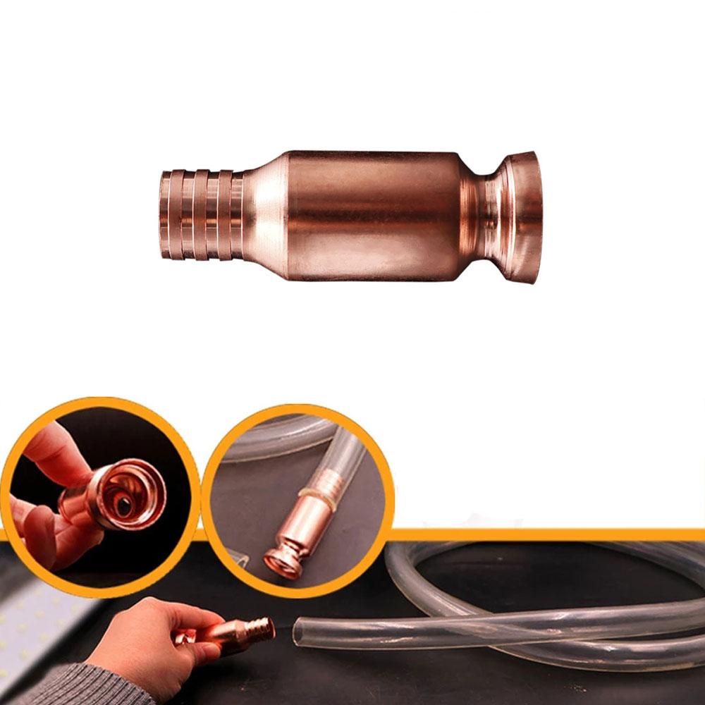 1 Pezzo Tubo Riempimento Sifone in Rame Pompa Manuale Raccordi Tubo Olio Connettore Sifone Agitatore Carburante Benzina Acqua Sifone