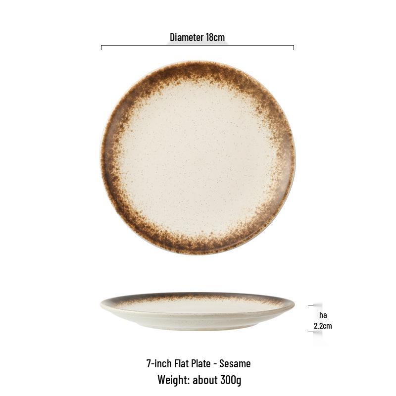 12-inch Japanese Style Round Dinner and Salad Plate