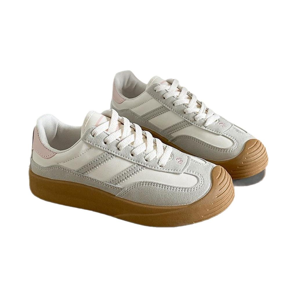 Niche retro German training shoes women's little white shoes casual board shoes ins trendy ugly cute Hong Kong style shoes foreign trade sports shoes