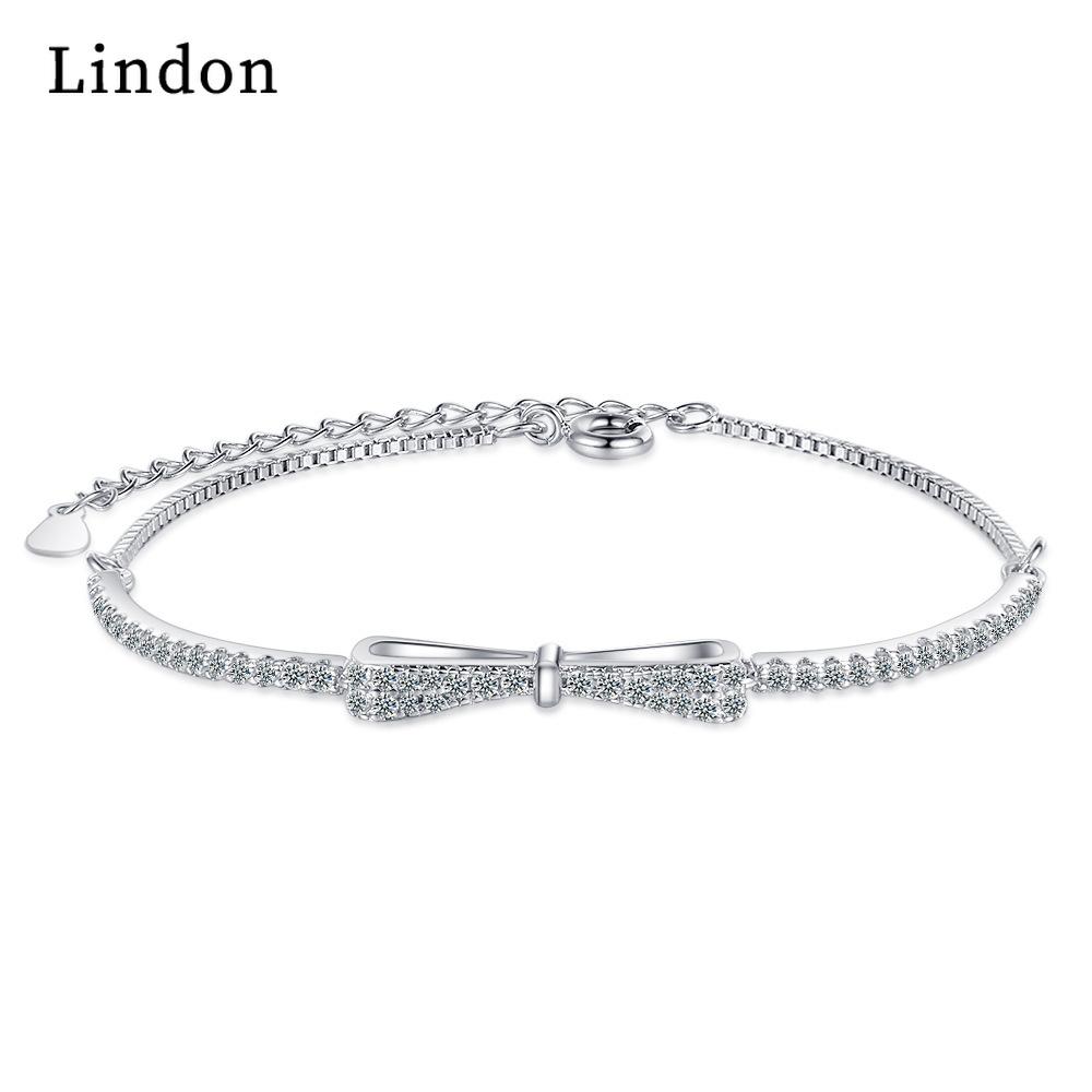 

Lindon женский модный браслет с серебряным цирконом в подарок