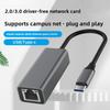 USB Ethernet Adapter Wired LAN Adapter USB3.0 2.0 PC Internet Type C To RJ45 Gigabit Ethernet Adapter 100/1000Mbps Network Card