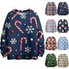 Sudaderas navideñas para mujer, suéter de punto, camisa linda, suéter de cuello redondo de otoño, tops