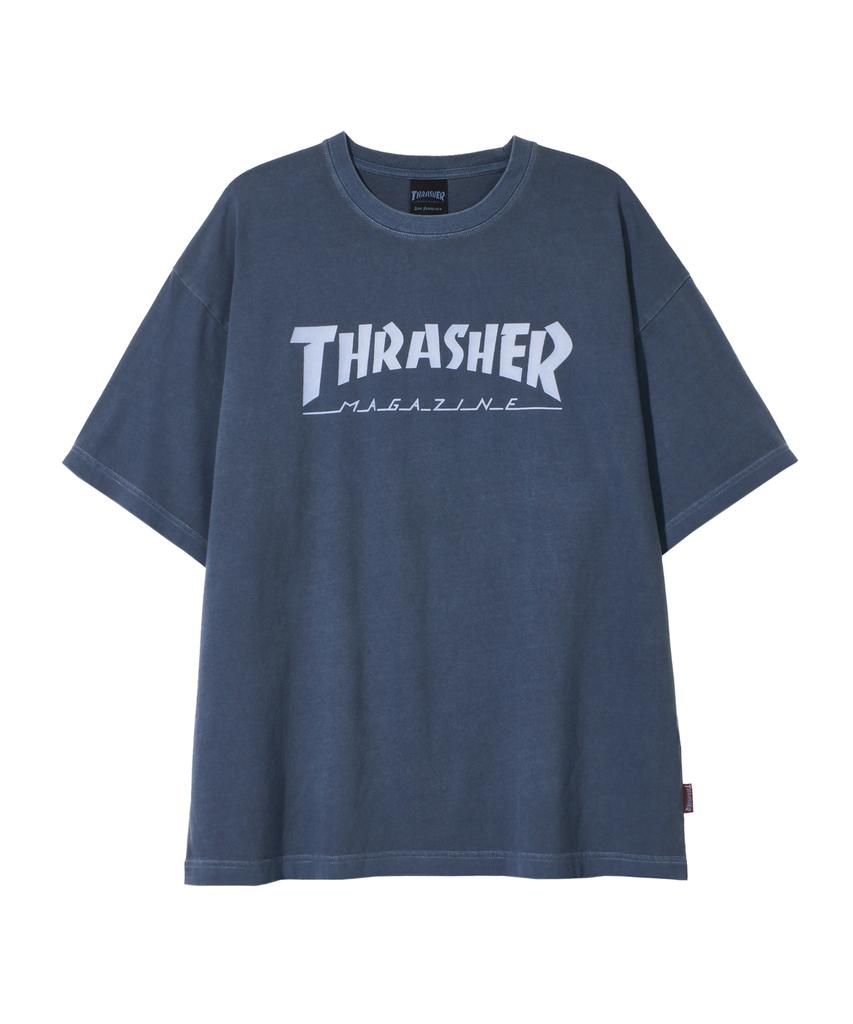 Treasure Magazine Pigment-Dyed Short Sleeve T-Shirt Navy