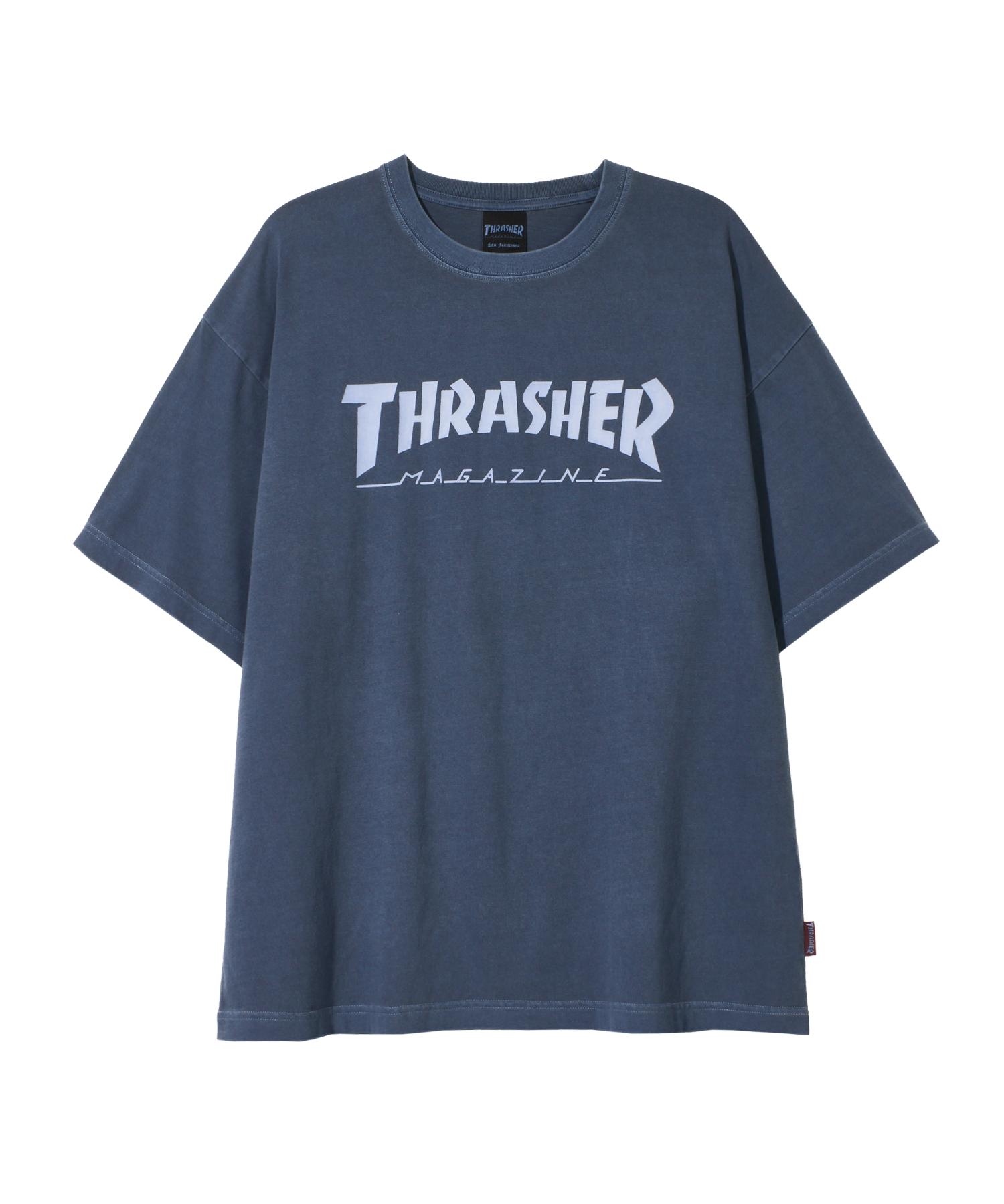 Treasure Magazine Pigment-Dyed Short Sleeve T-Shirt Navy S