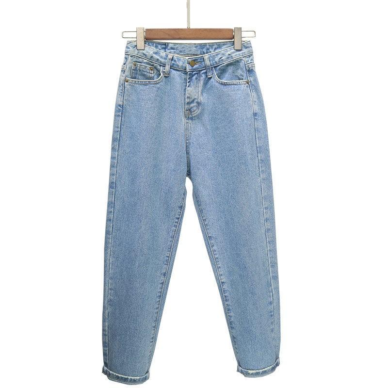 High-Waisted Wide Leg Denim Pants Women Loose Fit Harlan Trousers Streetwear Style