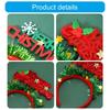 Set of 4 Sparkling Christmas Letter Headbands Christmas Letters Headbands for Girl Christmas Hair Accessories for Women