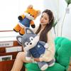 Forest Run Plüschtier Douyin Gleiche Wolfspuppe Husky Puppe Kissenpuppe Geburtstagsgeschenk Husky