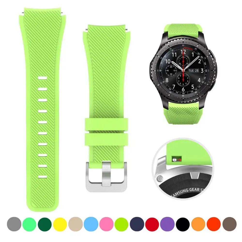 20mm 22mm Strap For Samsung Galaxy Watch4 44mm/40mm 5 Pro Active 2 Gear S3 Silicone Correa Bracelet Huawei Watch Gt2/3/2e Band