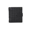 Intrecciato Minimalist Woven Foldable Zipper Leather Wallet Unisex Wallet Black 121059V001N1000