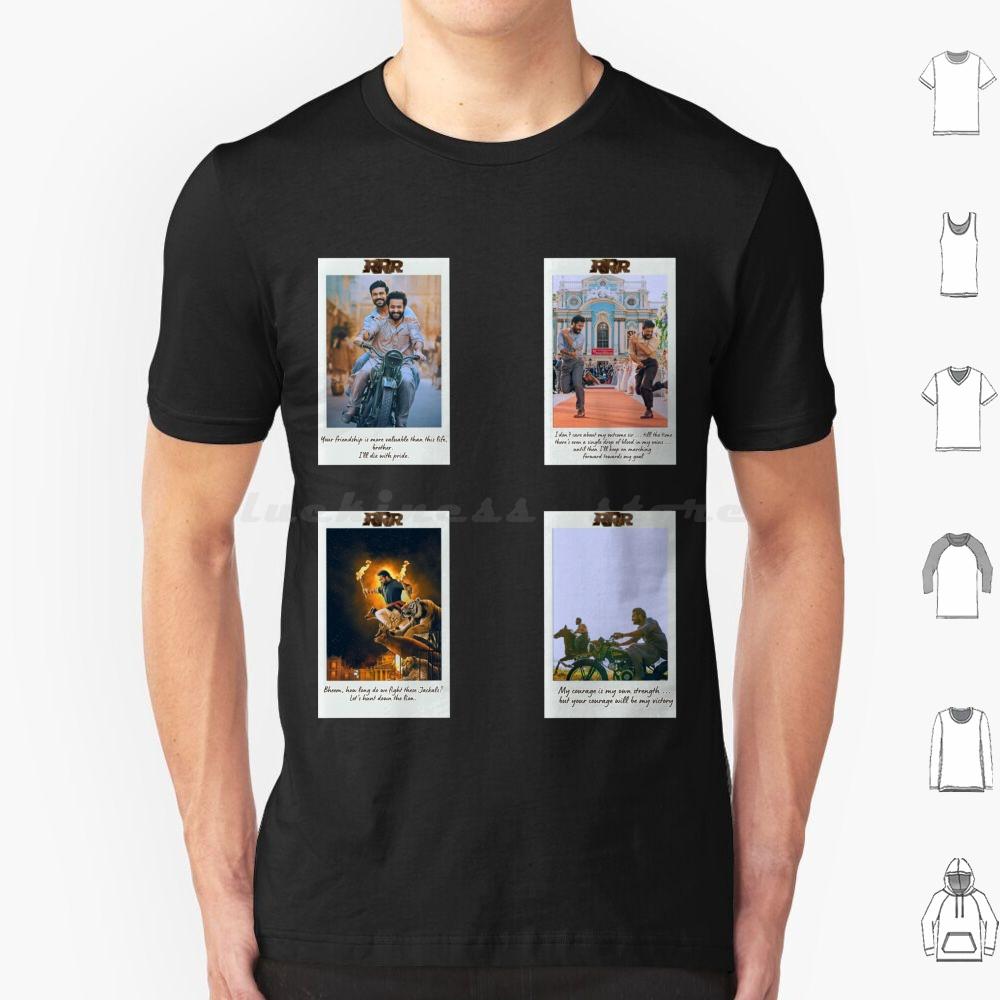 Rrr Movie Quotes Set  T Shirt T Shirt Cotton Men Women DIY Print Rrr Ntr Ram Charan Rrr Movie Hyderabad Rrr Telugu Malayalam S