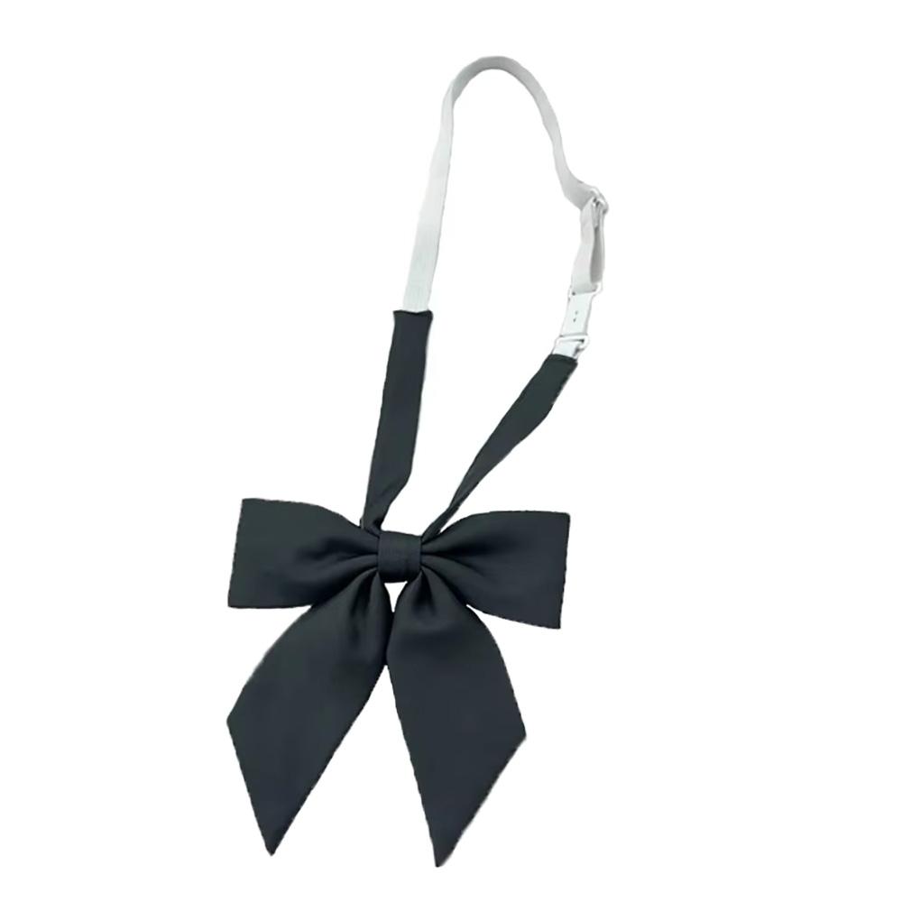 Fashion Short Striped Student Bow Tie Women's Shirt Bow Tie Bowties Casual Adjustable Rubber Band Neckties