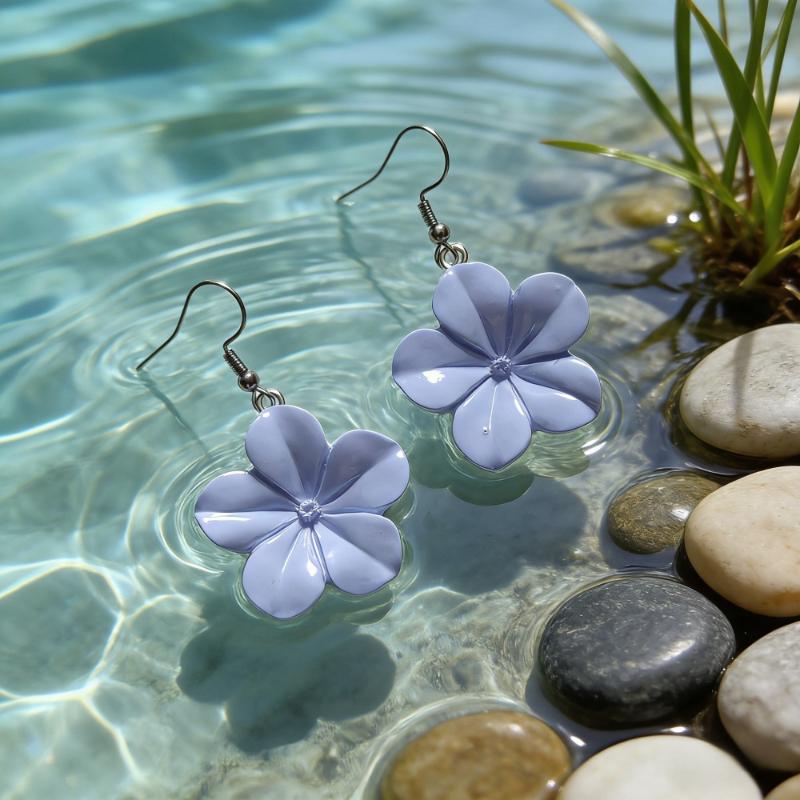 

Boho 3D Flower Dangle Earrings For Women Colorful Resin Floral Drop Earrings For Summer Beach Vacation Daily Wear Jewelry