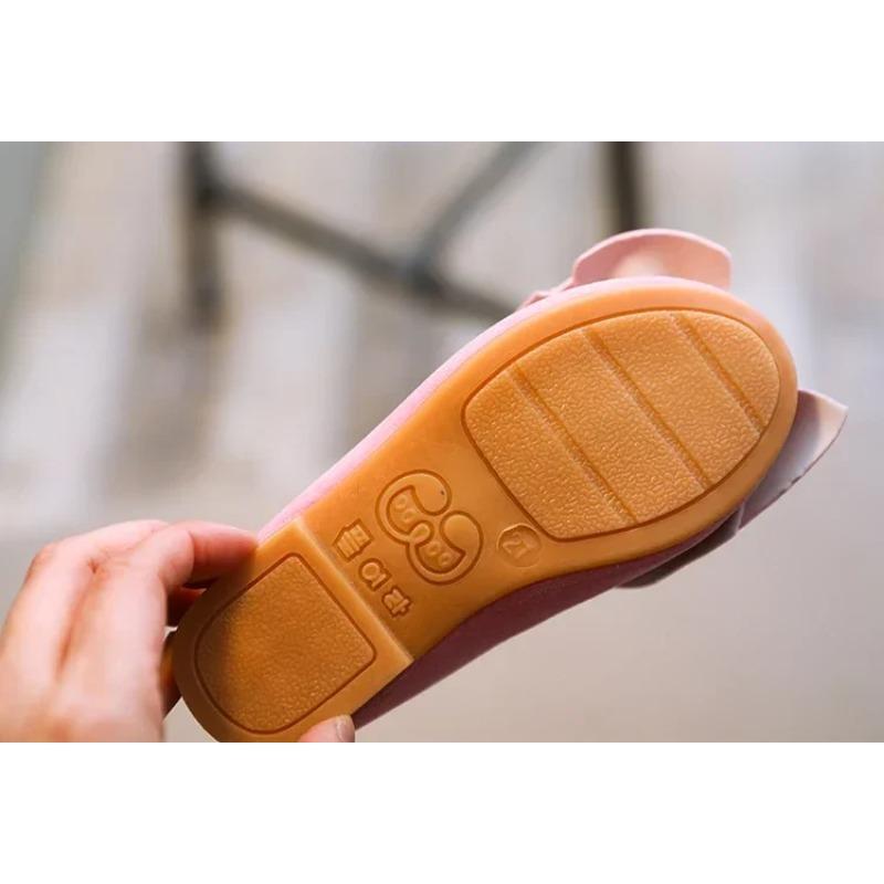 Modische Mädchenschuhe Große Schleife Bonbonfarbe Kinder Sandalen Zum Hineinschlüpfen Kinder Freizeitschuhe Weich