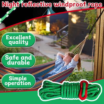 4m Outdoor Camping Reflective Rope Tent Tie Rope Canopy Windproof Rope