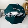Philadelphia Eagles LOGO Print Automatic Umbrella, 8 Rib Iron Frame, Plastic Handle, Suitable for Outdoor Travel &Daily , Ideal Gift