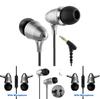 Silver Bullet Earphones Metal Deep Bass Wired Inear Headphones For Music Lovers