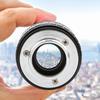 50mm F1.4 C Mount Lens Used with Adapter Ring for Canon Mirrorless Camerablack