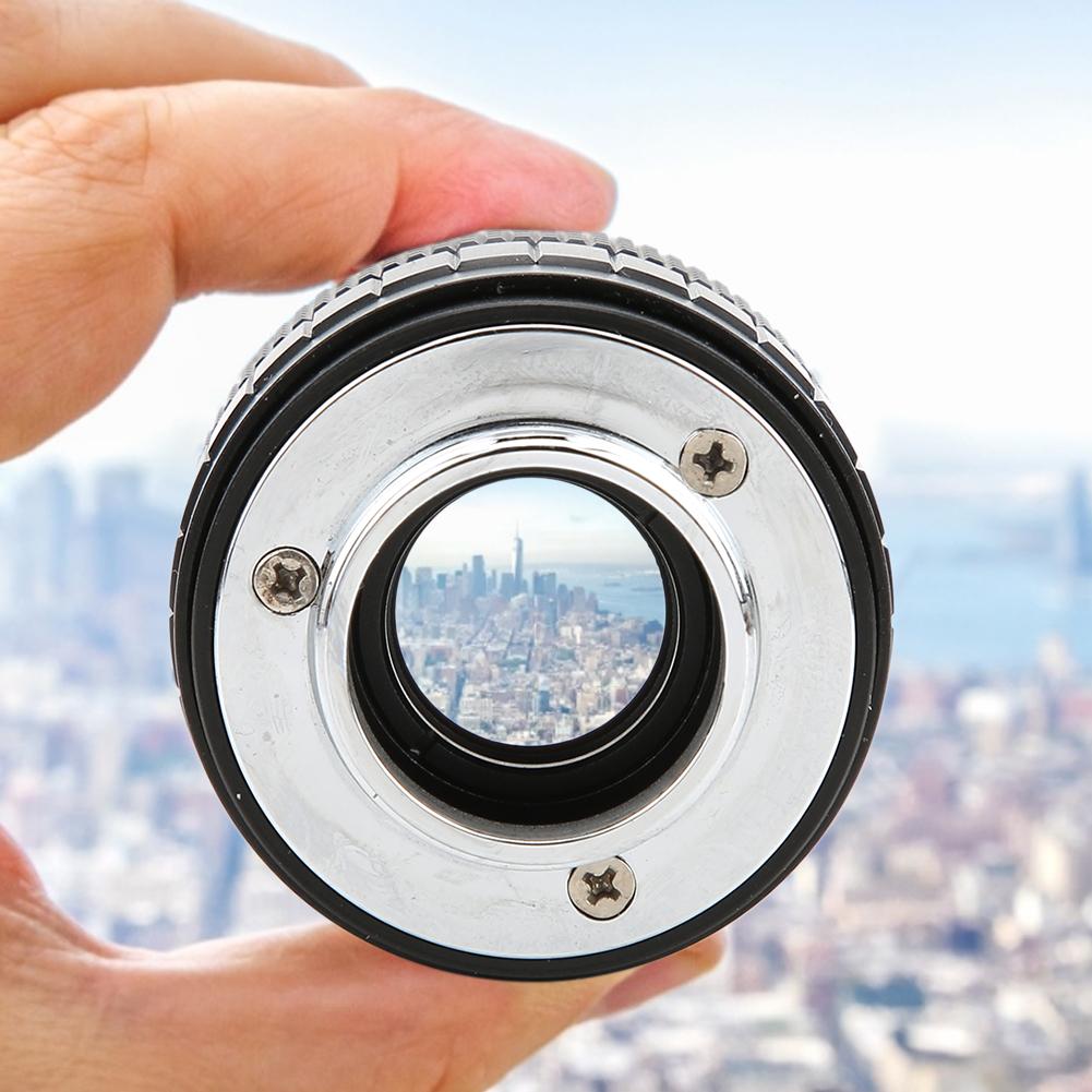 50mm F1.4 C Mount Lens Used with Adapter Ring for Canon Mirrorless Camerablack
