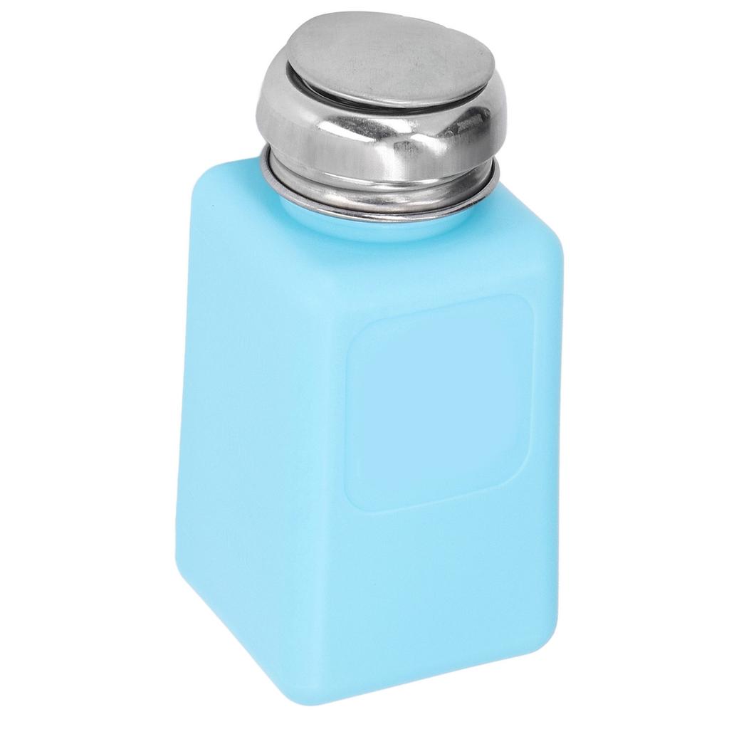 200ML Press Type Solvent Dispenser ESD Safe Anti Static Square Bottle with Stainless Steel Lid