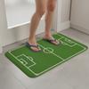 Flannel Football Field Floor Mat Non-slip Small Rug Home Decor Small Carpet  Bathroom