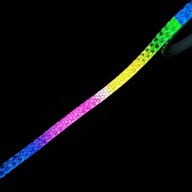 1Cm*8M Bike Stickers Reflective Tape Cycling Fluorescent Reflect Strip Adhesive Tape For Bicycle Warning Safety Bike Accessories