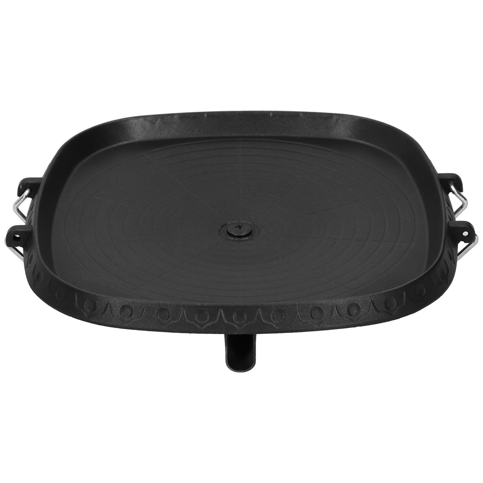 

NonStick Square BBQ Plate Grill Pan Baking Tray Outdoor Supplies Kitchen Accessories