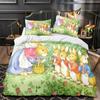 3D Printed Duvet Cover Pillowcase Peter the Rabbit Bedding Set Double Twin Full Queen King Adult Kids Bedclothes Quilt Cover