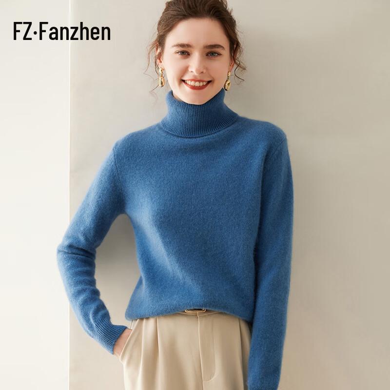 

Женский свитер Fanzhen с высоким воротником, утолщенный, из кашемировой смеси XL