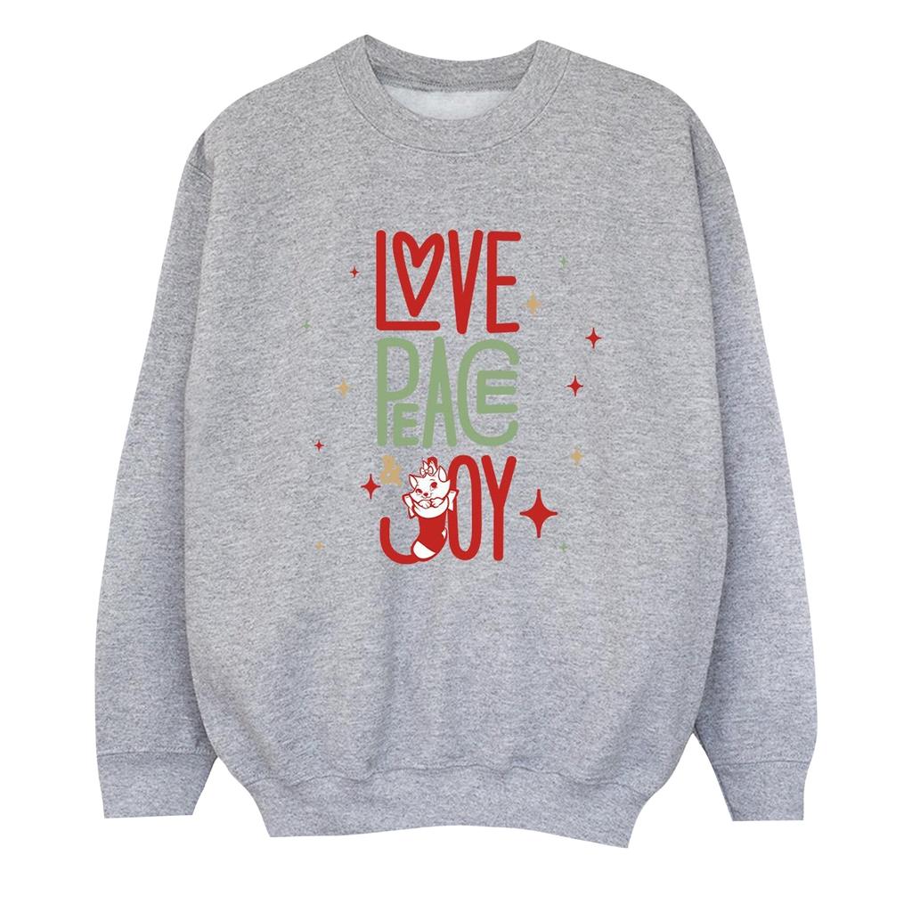 Disney Boys The Aristocats Marie Love Peace Joy Sweatshirt