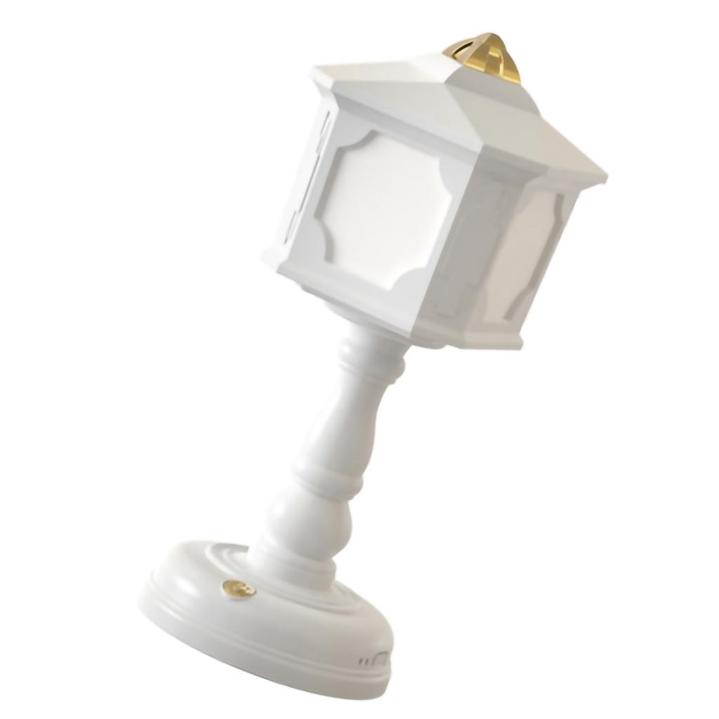 Retro Style Night Lamp Table Lamp Bedside USB Charge Touch Tone Three Color Temperature for Bedroom