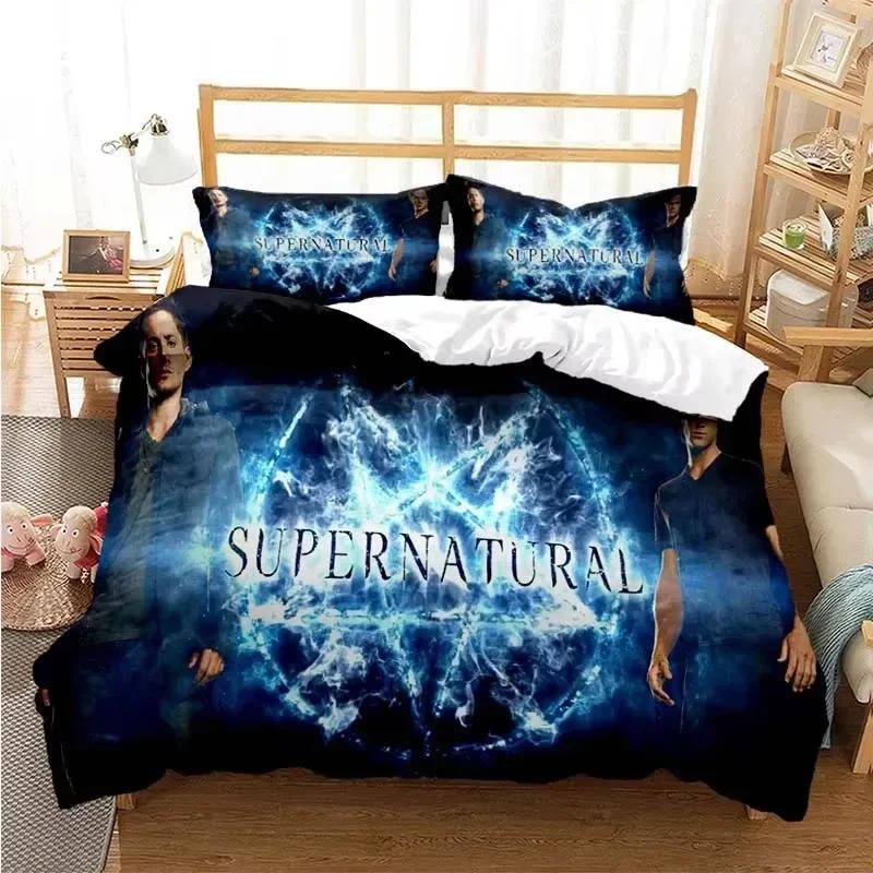 Supernatural 3D Printed Bedding Set Twin Full Queen King Size Amazing Theme Duvet Cover Set Bed Linens Comforter Bedding Sets