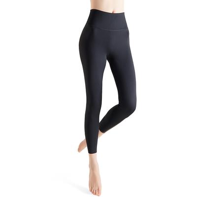 AULIFLOWER Yoga Sports Tights for Hot and Gym Wear Size Women's Leggings, Sweat-Wicking, Quick-Drying, High-Waisted Yoga, Pilates, (Black, M)