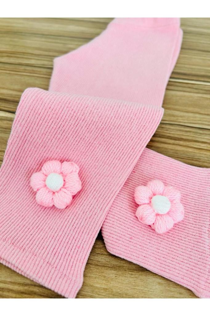 Kız Bebek Çocuk Likralı Basic Tayt