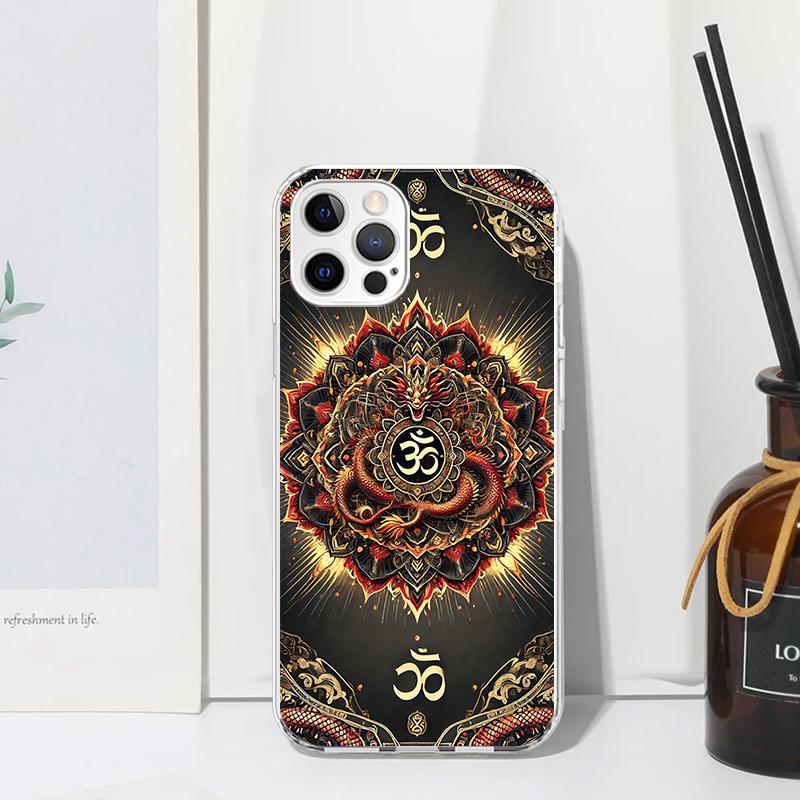 Mandala Chakra Insist Yoga Phone Case For Iphone 17 Air 16 15 Plus 16E 14 Pro Max 13 Mini 12 11 7 8 SE Fundas Soft Back Cover 17