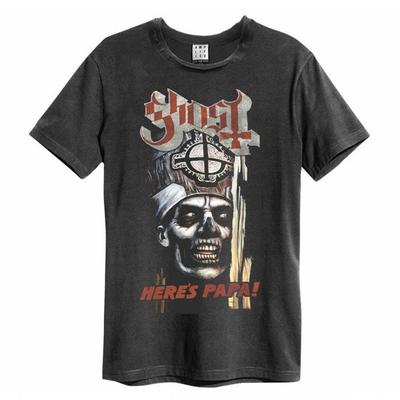 Amplified Unisex Yetişkin Here's Papa Ghost Tişört