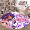 1pc Anime A-AphmauS Print Round Carpet Chair Round Carpet Suitable for Bedroom Living Room Home Decorative Carpet