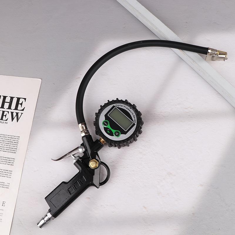 220Psi Auto Motorrad Multifunktionaler Reifenluftdruck-Überwachungsmessgerät Tester Luftkompressor Zifferblattmessgerät Aufpumppumpe Werkzeuge