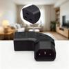 Heavy Duty C14 to C19 Power Cord Adapters 10A Input 15A Output 90 Degree Bend PDU Converters for Industrial Devices