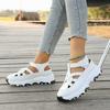 2026 Sports Sandals Summer New Round Toe Open Toe One Strap Platform Non-Slip Wear-Resistant Wedge Shoes