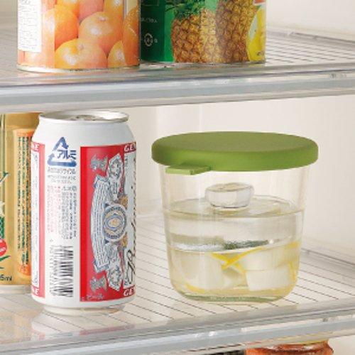 Risu Pickle Container "Glass Pickle Pot" Glass Pickle Pot, Round, Green