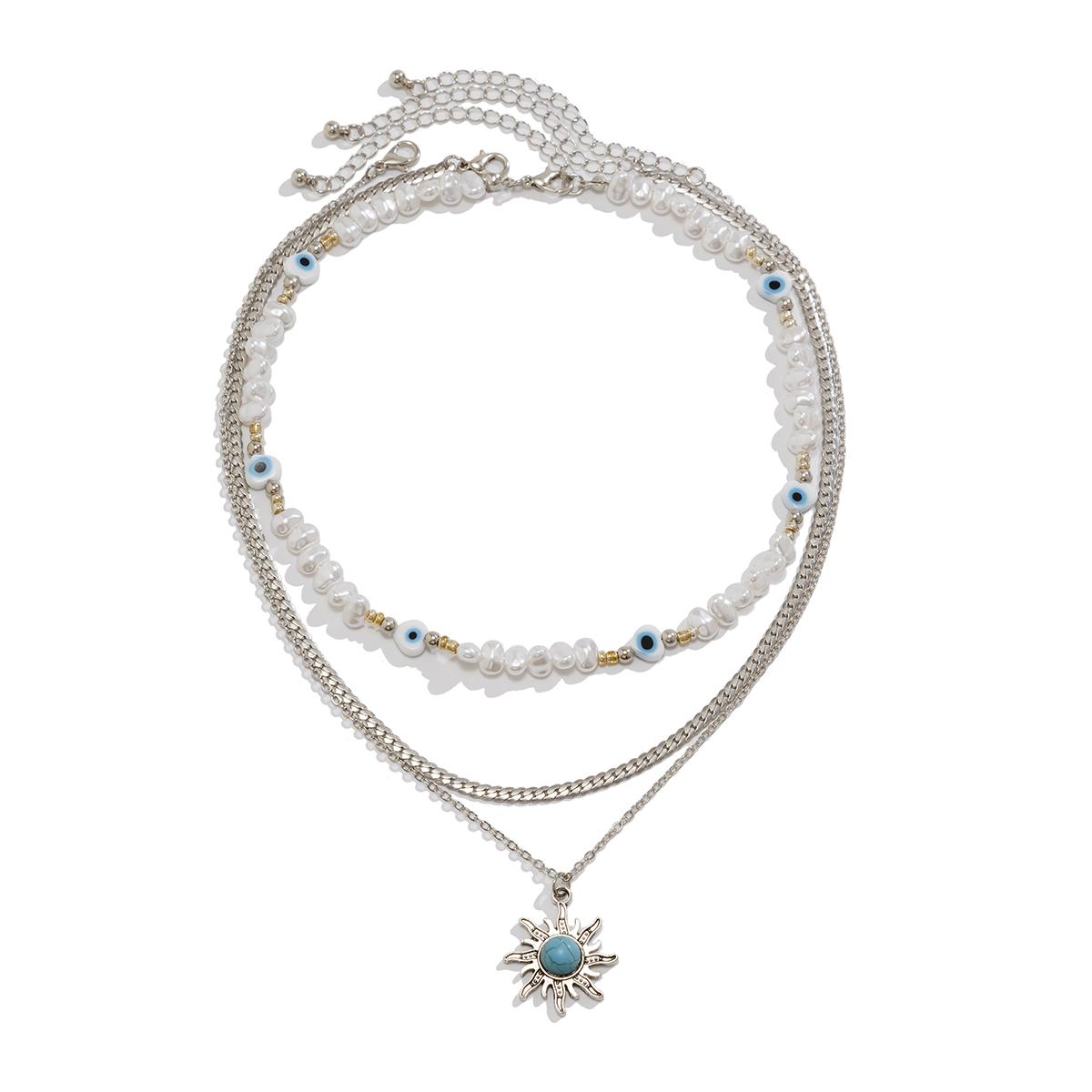 

PuRui Богемия 3 шт./компл. Имитация циркона Звездные цепочки Ожерелье Женское Регулируемое Металлическое ожерелье с подвеской в виде звезды CCB Цирконовые аксессуары