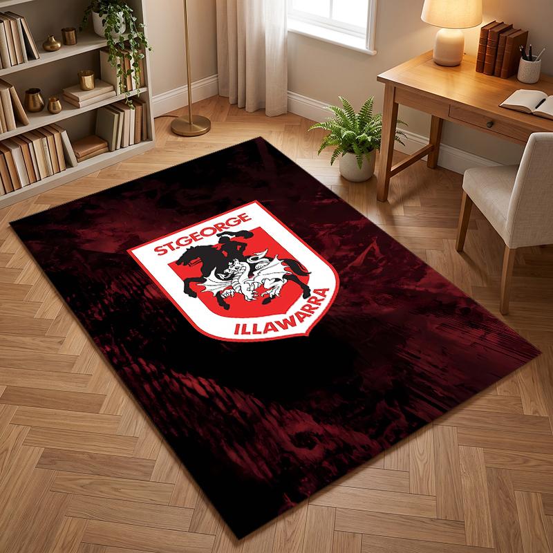 St George Illawarra Dragons (5) Office carpets suitable for living rooms bedrooms offices and kitchens a gift for modern home decor