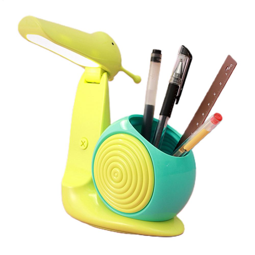 

Snail Shape Cute Desk Lamp Kid LED Night Light Cartoon Animal Snail Table Lamp Cute Snail Desk Lamp USB Charging For Bedroom зелёный