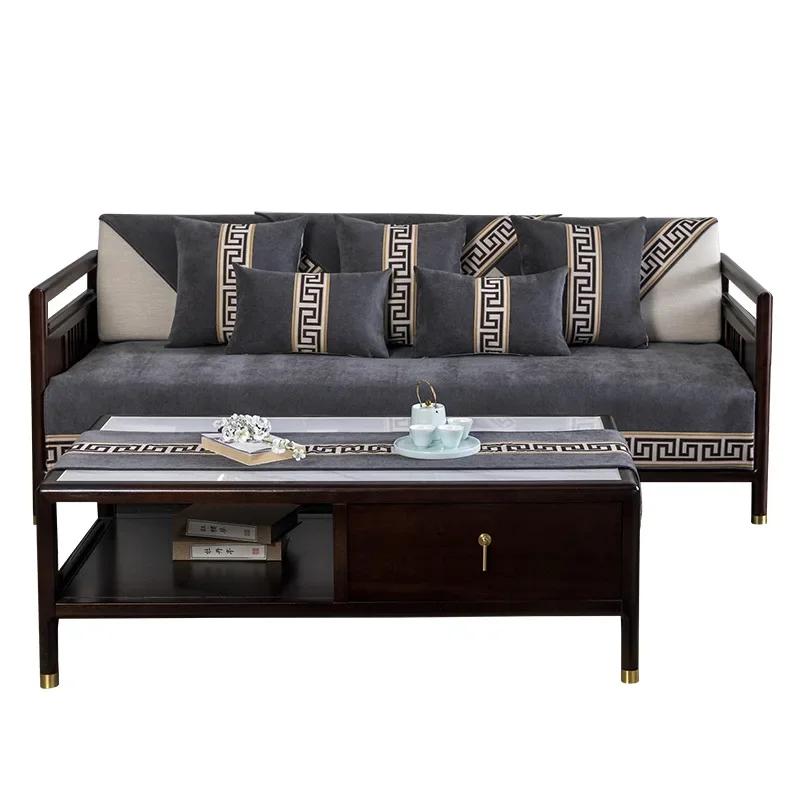 1Pcs New Chinese Style Chenille Sofa Cushion Luxury Classical Anti-Slip Sectional Soft  Sofa Covers For Hoom Hall Armchair Cover