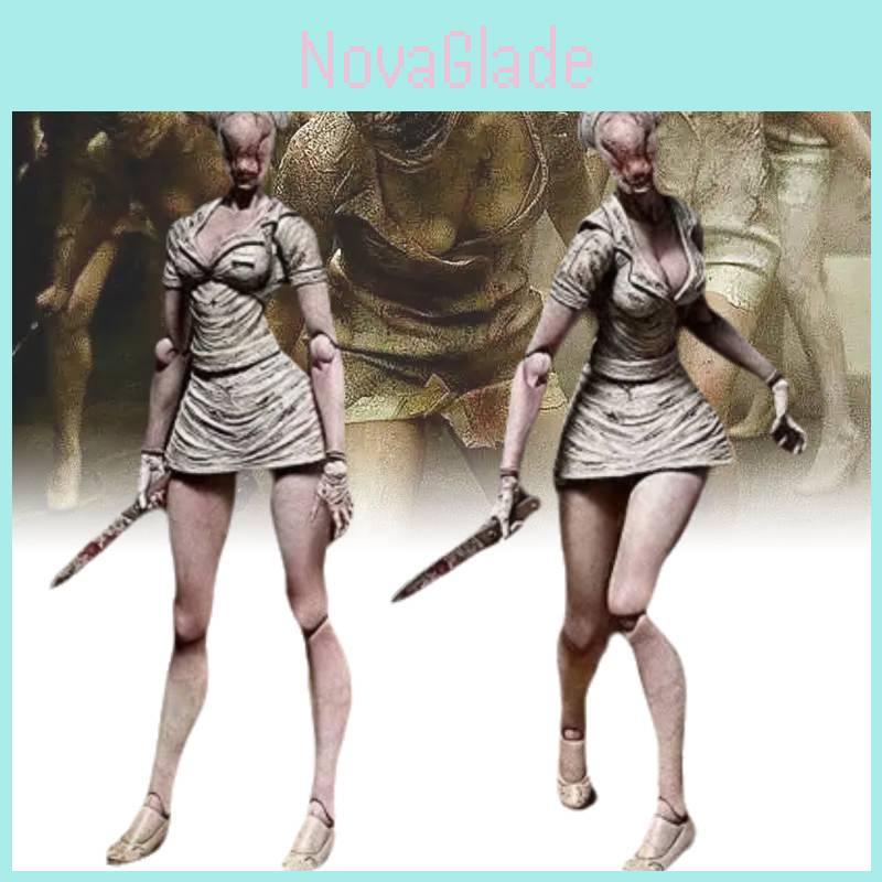 Silent Hill 2 Figma Üçgen Kafa Aksiyon Figürü Kırmızı Piramit Yüzlü Hemşire Koleksiyon Modeli