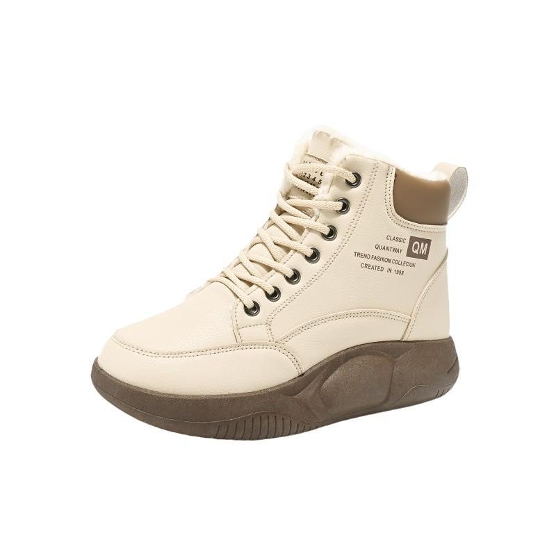 Winter velvet high-top shoes ins thick-soled thickened warm cotton shoes board shoes short boots ZY
