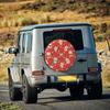 Japanese Money Cat Anti-UV Tire Cover for Trailer RV SUV, Waterproof Spare Tire Cover with Anti-Fouling Coating, 14-17 Inch